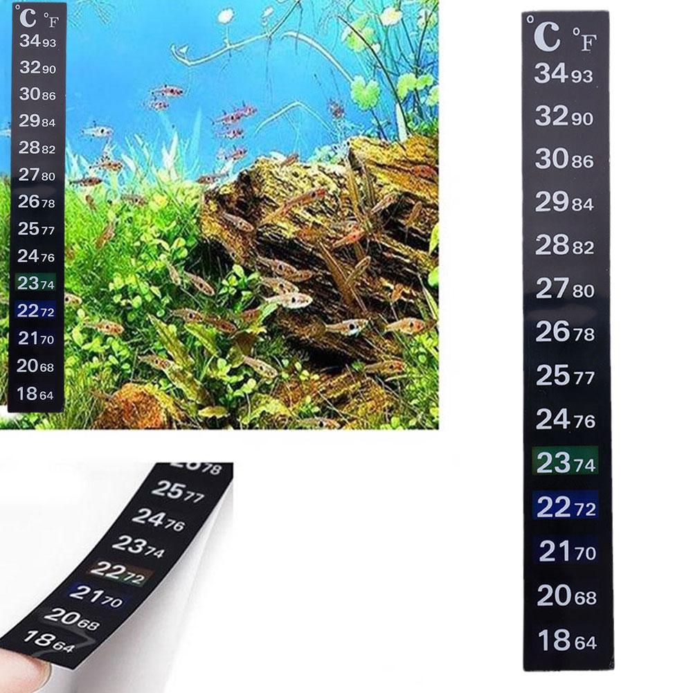 Temperature Strip Thermometer - Digital Aquarium Home Stick-on Thermometer Fish