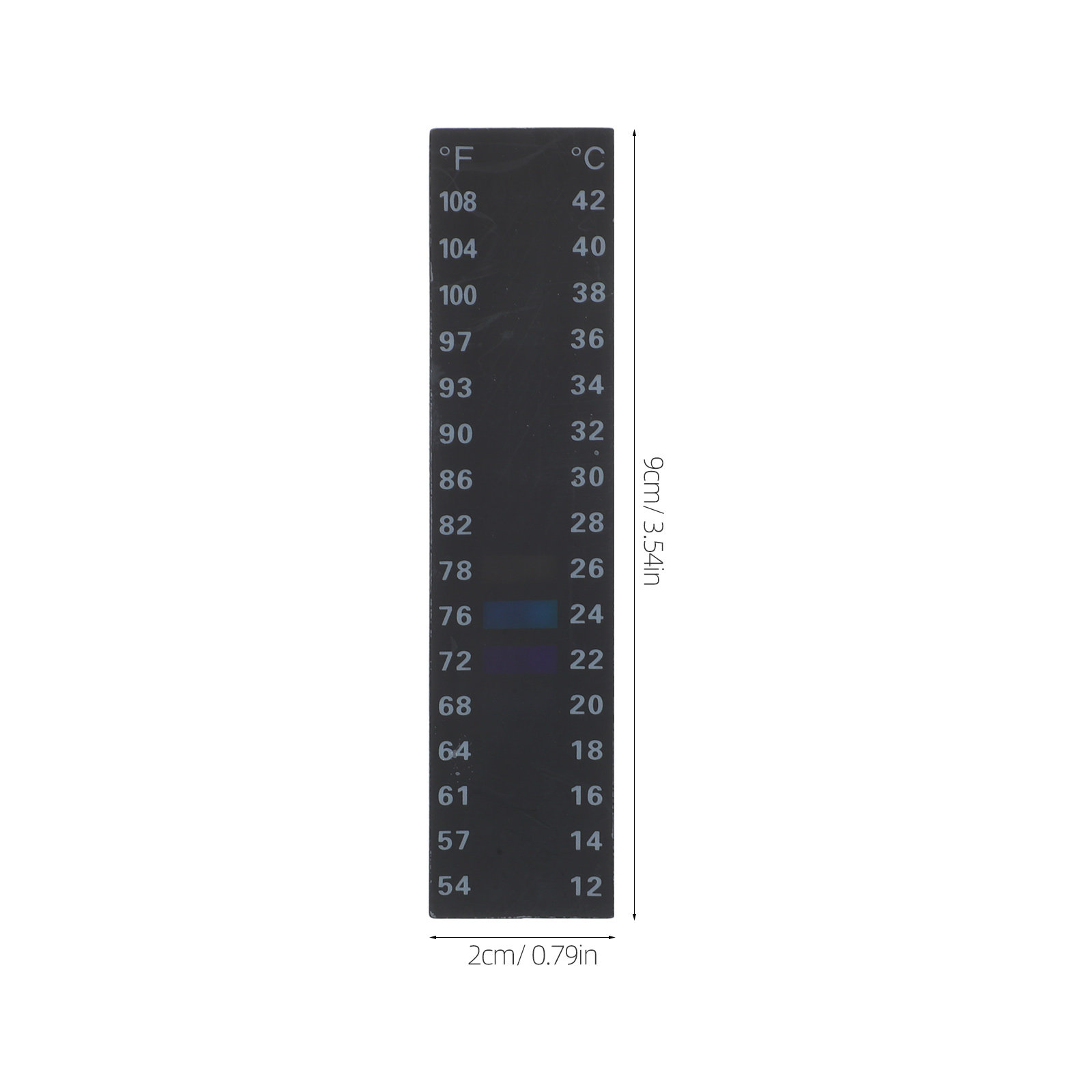 10Pcs Adhesive Liquid Crystal  - огляд і ціна Temperature Strip Thermometer