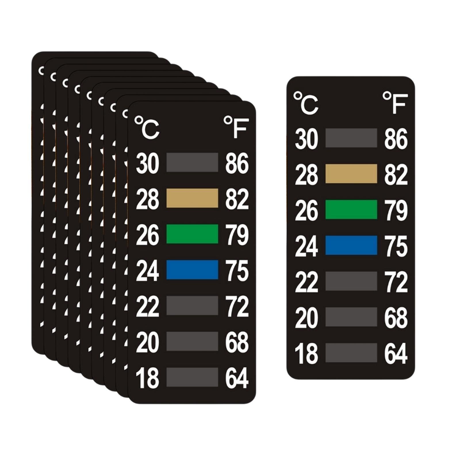 10Pcs Temperature Strips Tempe - огляд і ціна Temperature Strip Thermometer