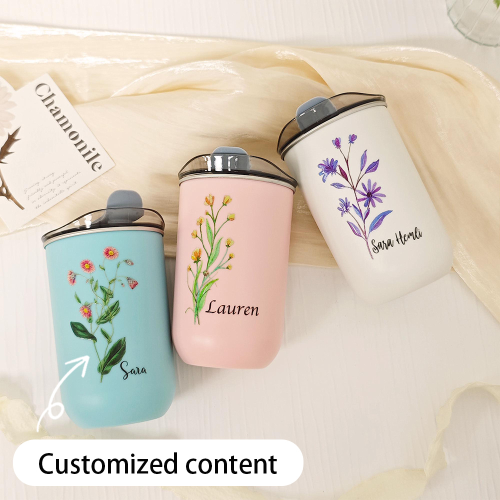 Custom Birth Flower Stainless  - огляд і ціна Coffee Equipment Names