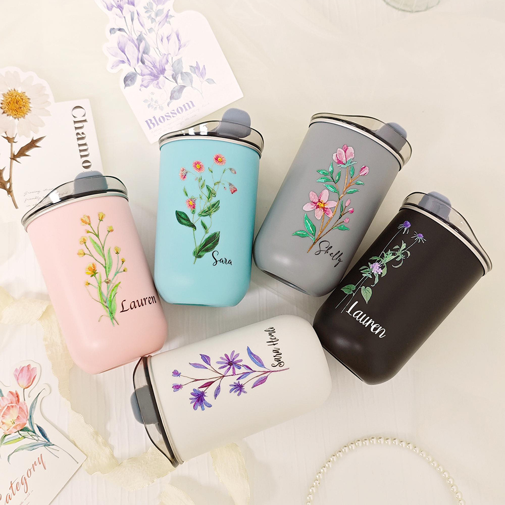 Custom Birth Flower Stainless  - огляд і ціна Coffee Equipment Names