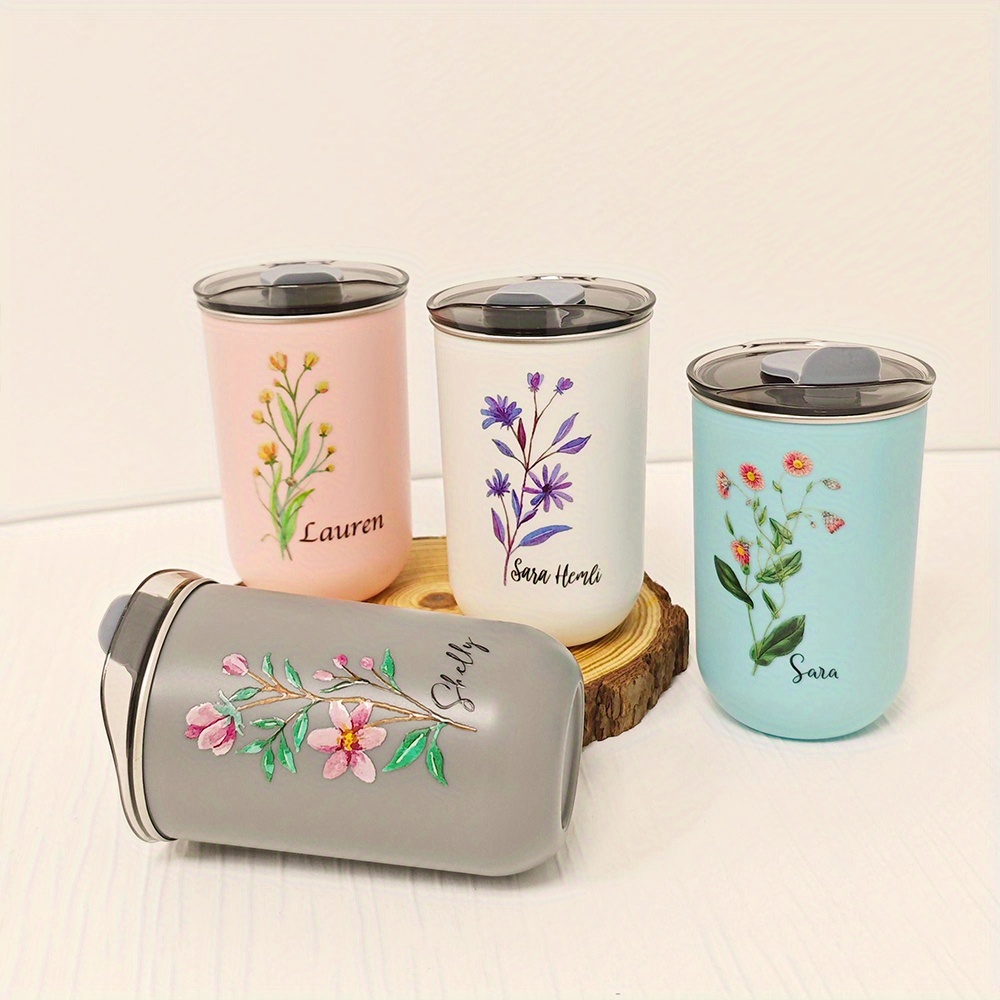 Custom Birth Flower Stainless  - огляд і ціна Coffee Equipment Names