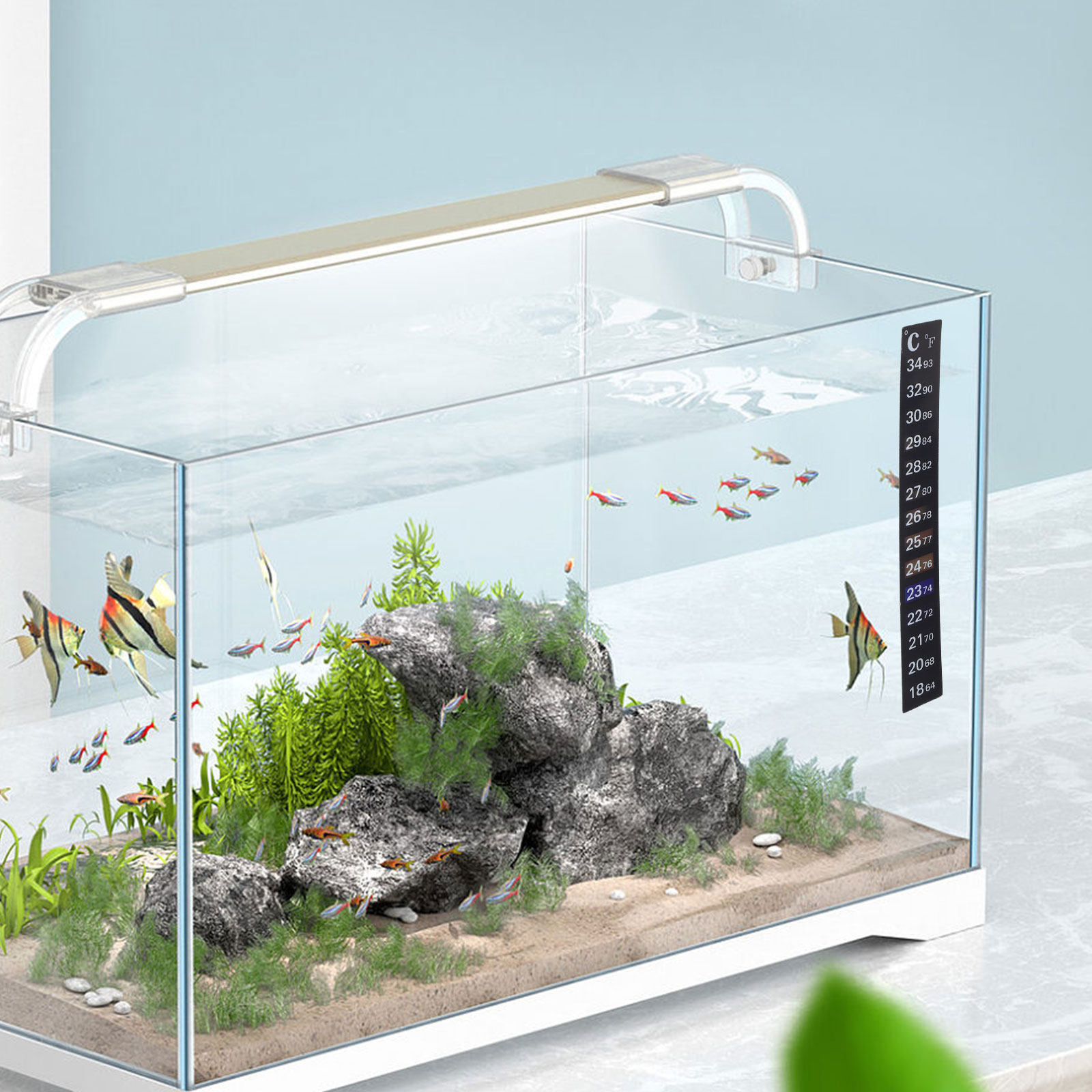 2Pcs Stick Aquarium Thermomete - огляд і ціна Temperature Strip Thermometer