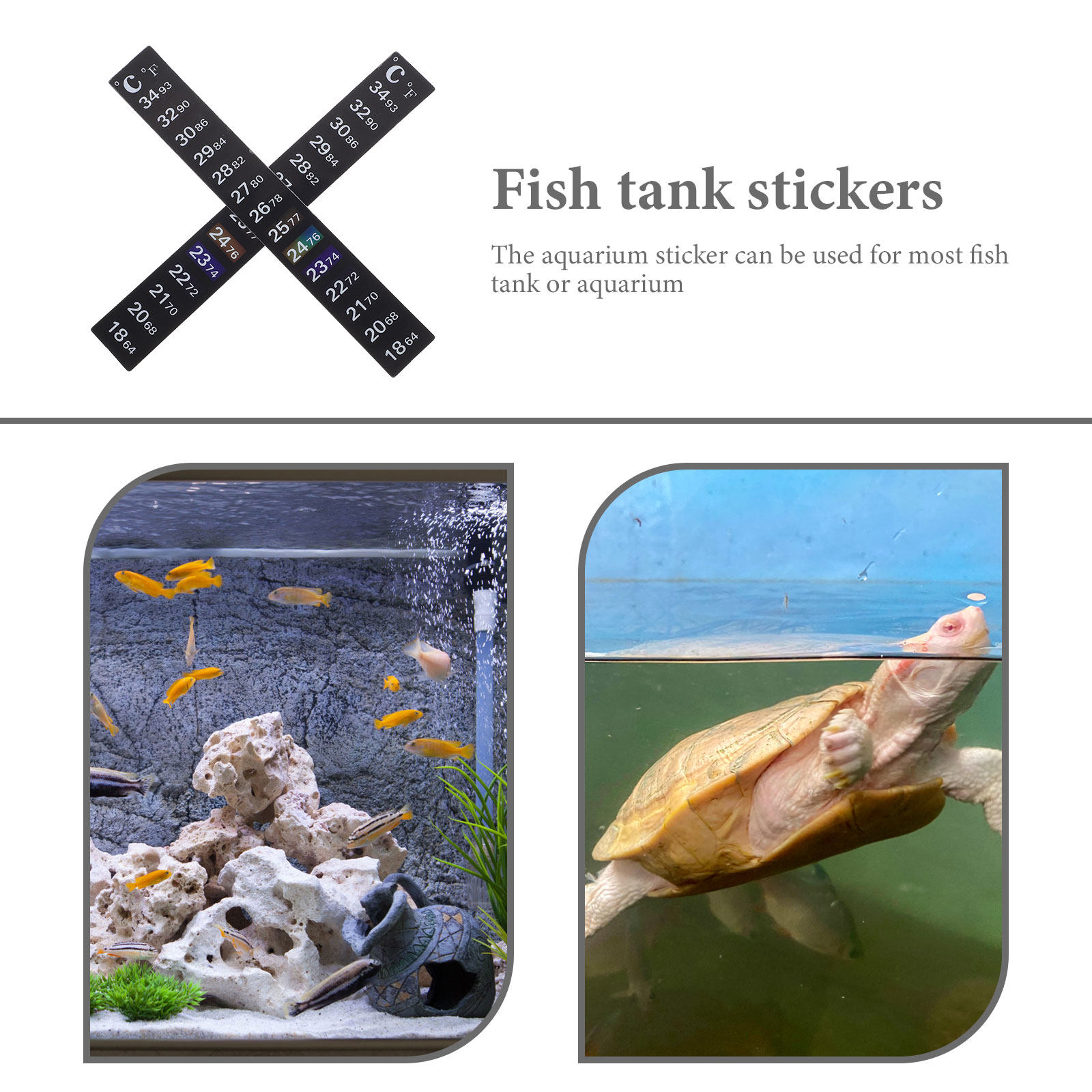 2Pcs Stick Aquarium Thermomete - огляд і ціна Temperature Strip Thermometer