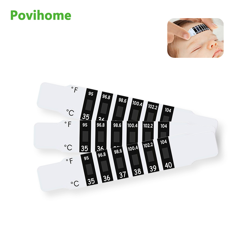 5pcs Child Forehead Temperatur - огляд і ціна Temperature Strip Thermometer