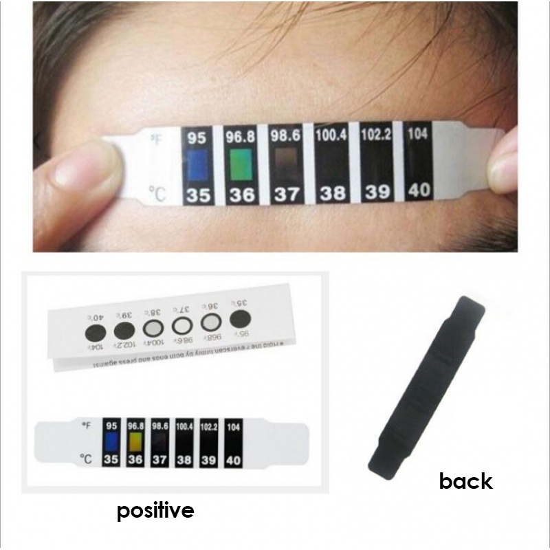 5pcs Child Forehead Temperatur - огляд і ціна Temperature Strip Thermometer