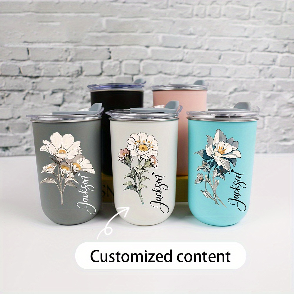 Custom Name Vintage White Flor - огляд і ціна Coffee Equipment Names