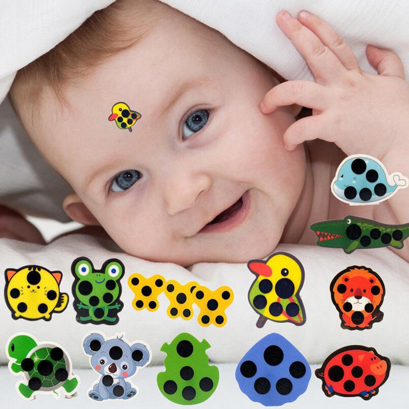 5pcs Baby Cute Cartoon Animal  - огляд і ціна Temperature Strip Thermometer