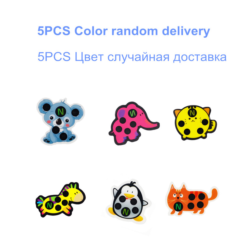 5pcs Baby Cute Cartoon Animal  - огляд і ціна Temperature Strip Thermometer