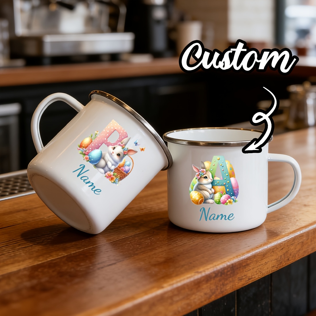 Personalized Mug Floral Initia - огляд і ціна Coffee Equipment Names