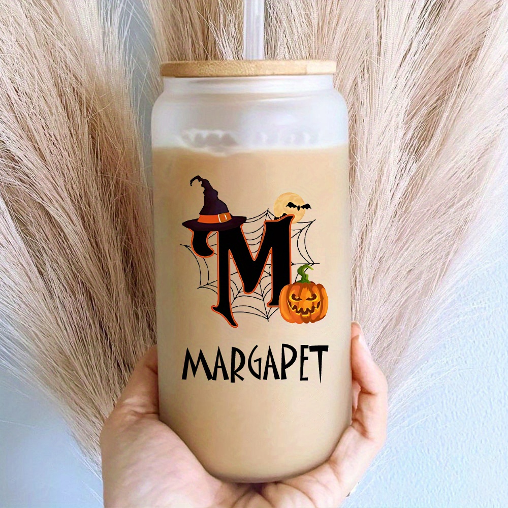 Custom Halloween Name Glass Ca - огляд і ціна Coffee Equipment Names