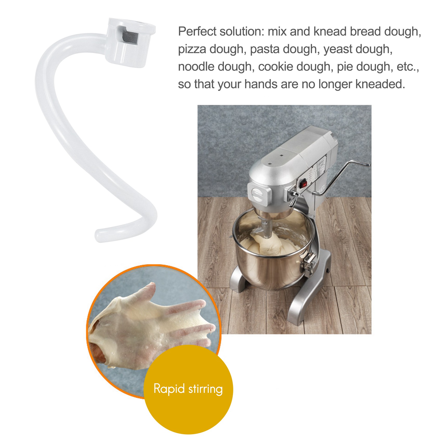 StirrerSpiral Dough Hook Repla - огляд і ціна Kitchenaid Mixer Pro 600