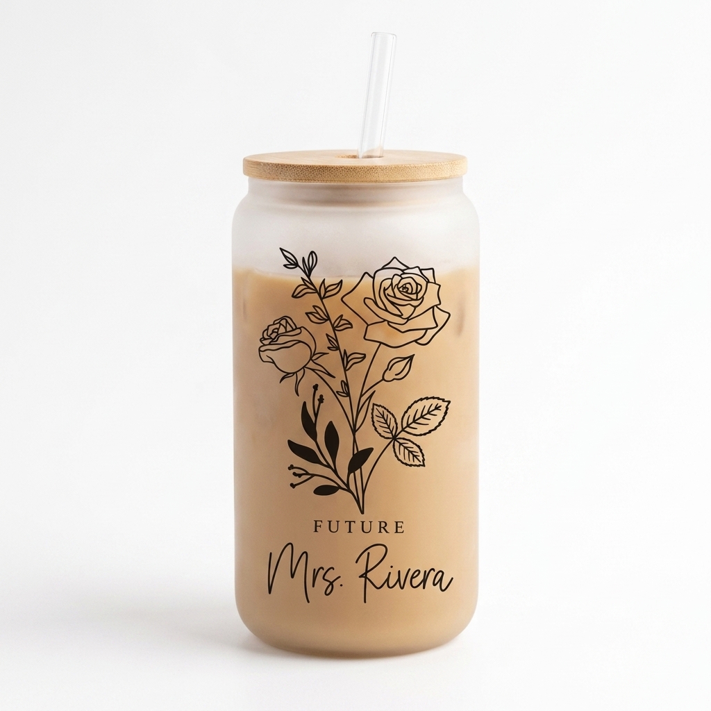 Personalized Name Glass Cup, C - огляд і ціна Coffee Equipment Names