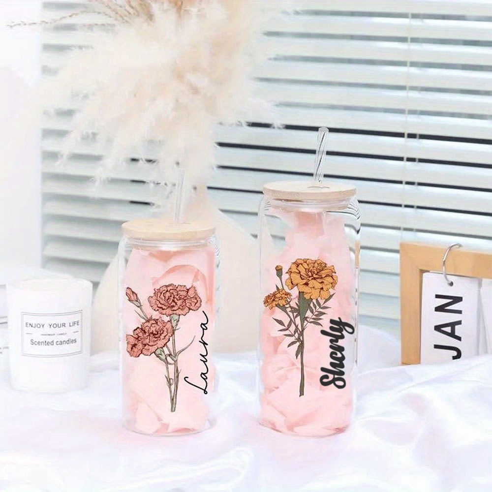 Personalized Floral Daisy Glas - огляд і ціна Coffee Equipment Names