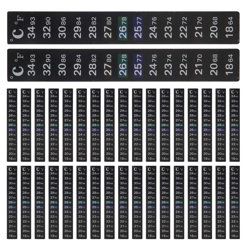 Ideal# 36 Pieces Digital Tempe - огляд і ціна Temperature Strip Thermometer