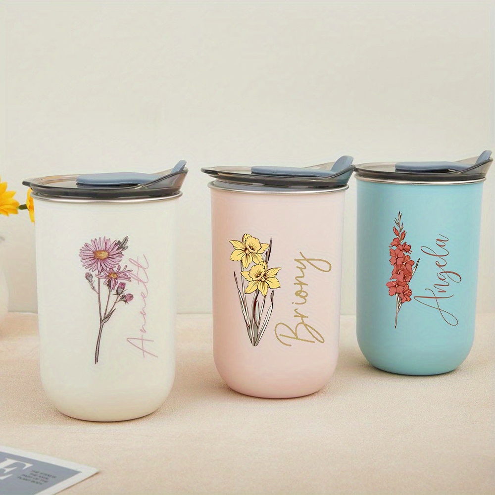 Custom Birth Flower Stainless  - огляд і ціна Coffee Equipment Names