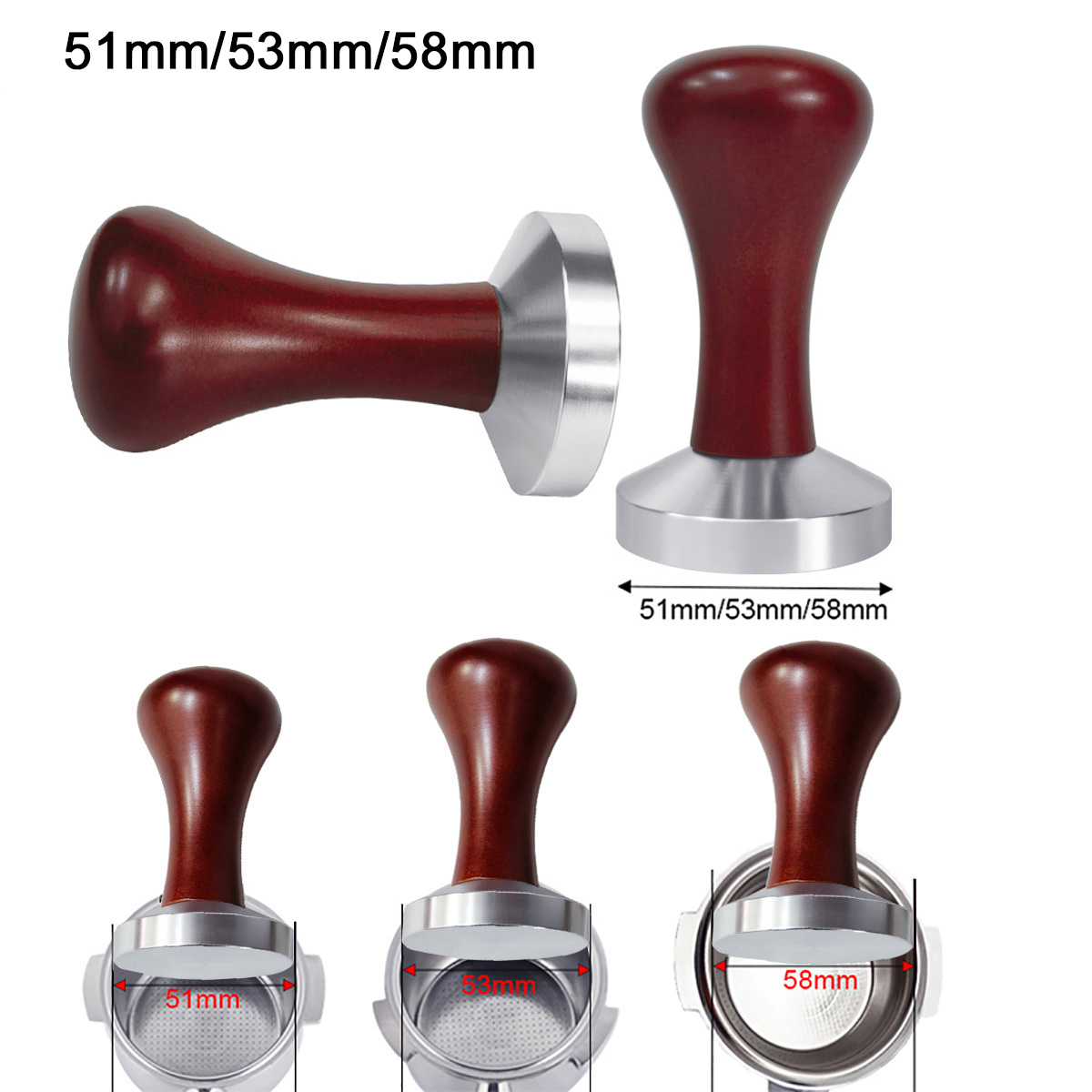 51mm 53mm 58mm Espresso Tamper - огляд і ціна Coffee Shop Equipment