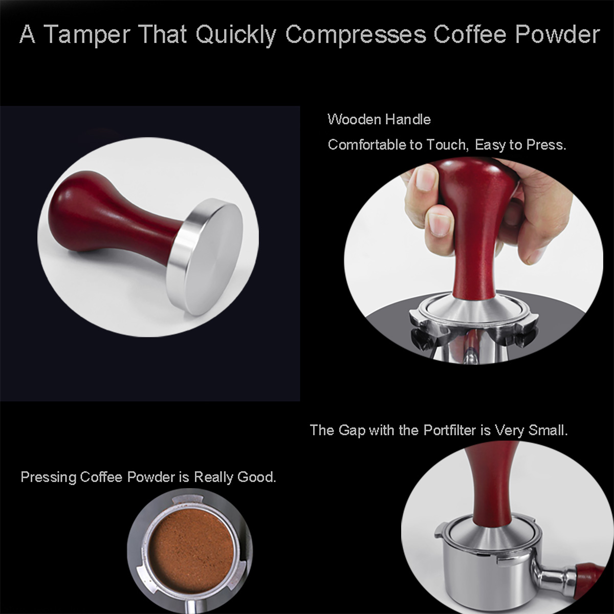 51mm 53mm 58mm Espresso Tamper - огляд і ціна Coffee Shop Equipment